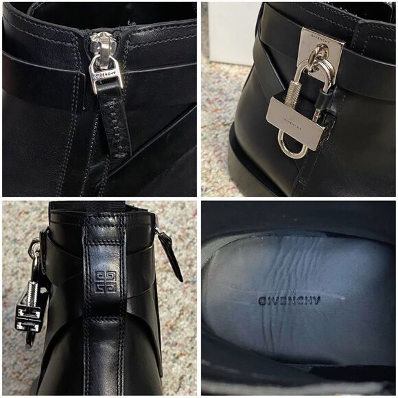 Givenchy Padlock Ankle Leather Boots size 40 - Picture 9 of 14